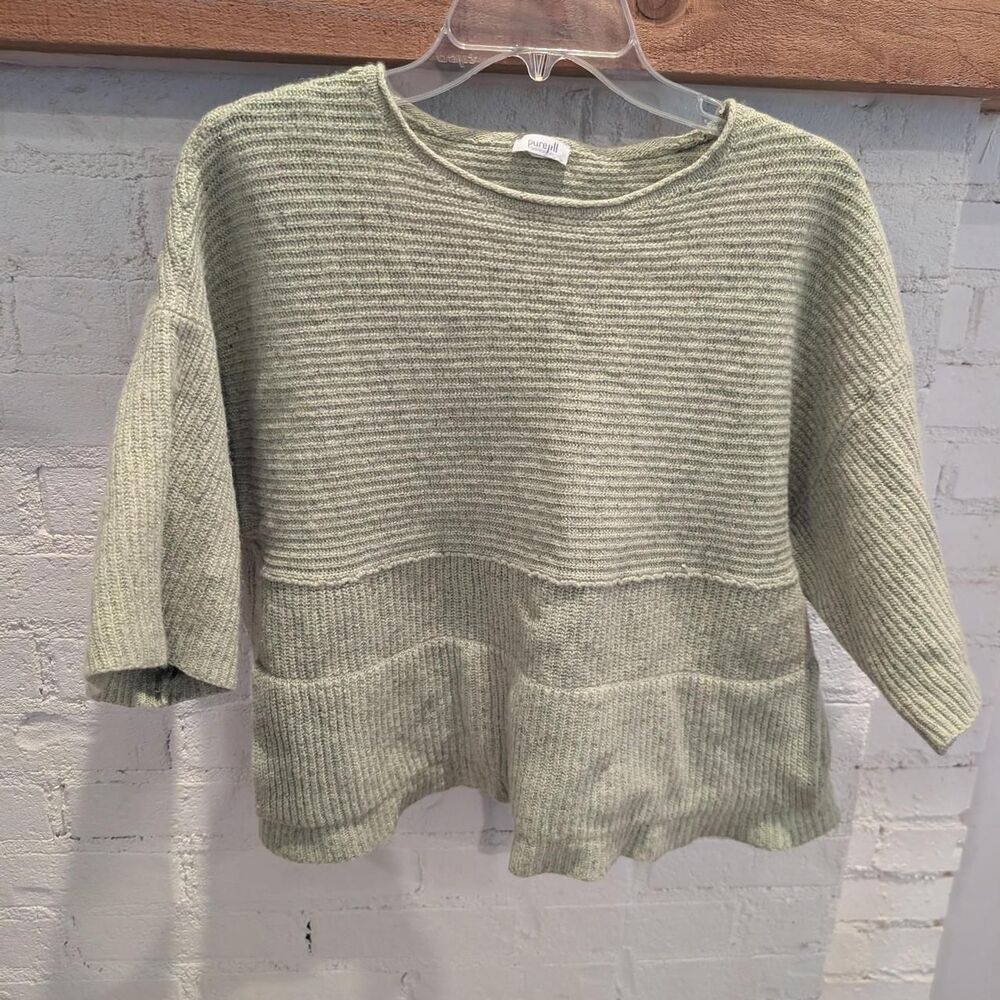 Pure Collection Women's Green Knit Jumper
